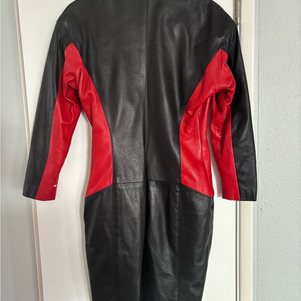 Vintage Leather Dress/Jacket - Picture 4 of 7